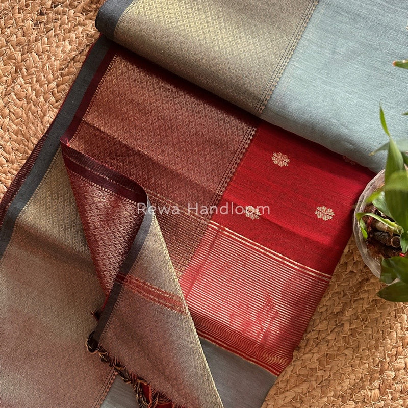 Maheshwari Zari Skirt Butti Saree