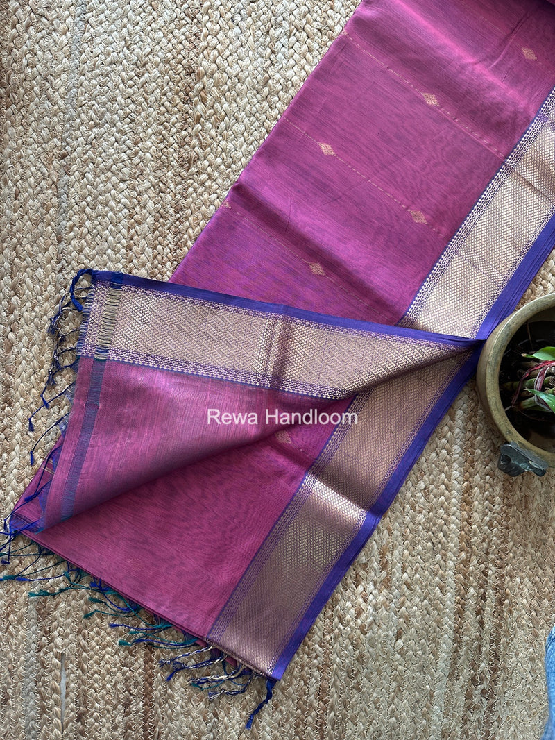 Maheshwari Onion Pink Shaded Butti Saree SBBS053