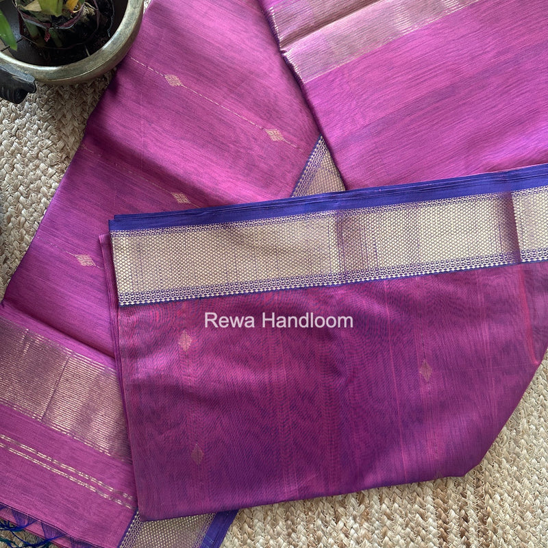 Maheshwari Onion Pink Shaded Butti Saree SBBS053