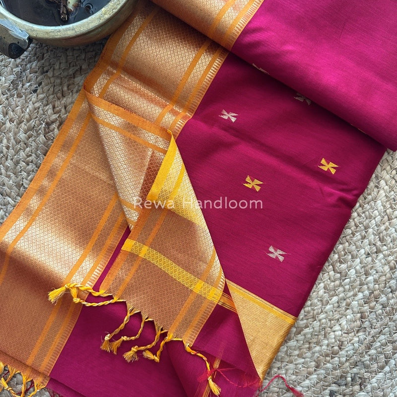 Maheshwari Zari Butti Saree