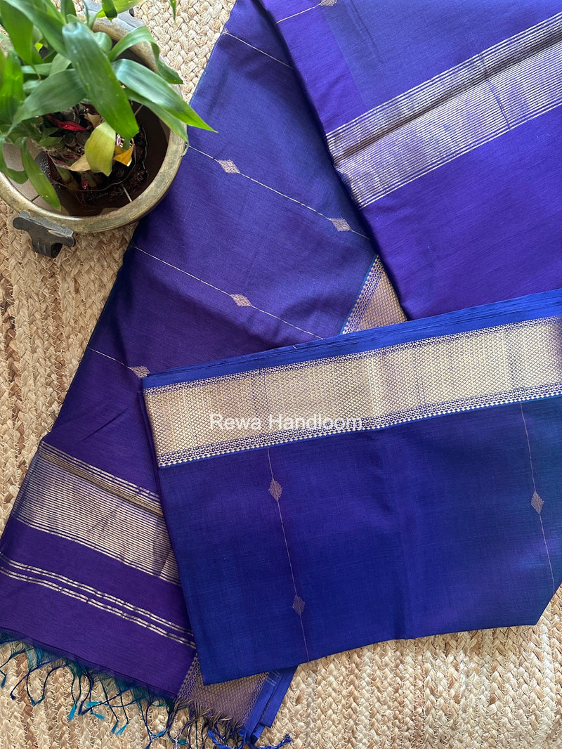 Maheshwari Violet Shaded Butti Saree SBBS051