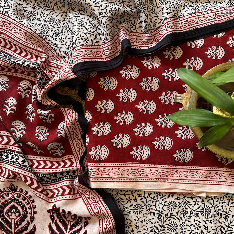 Bagh Print Cotton Suit