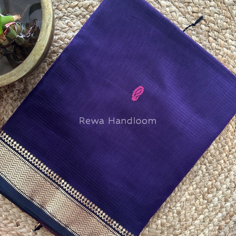 Maheshwari Violet Zari Butti Saree ZKB010