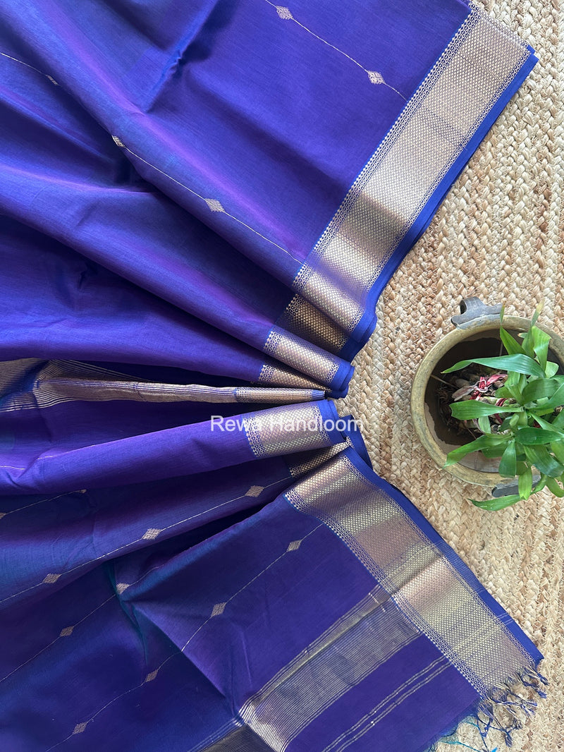 Maheshwari Violet Shaded Butti Saree SBBS051