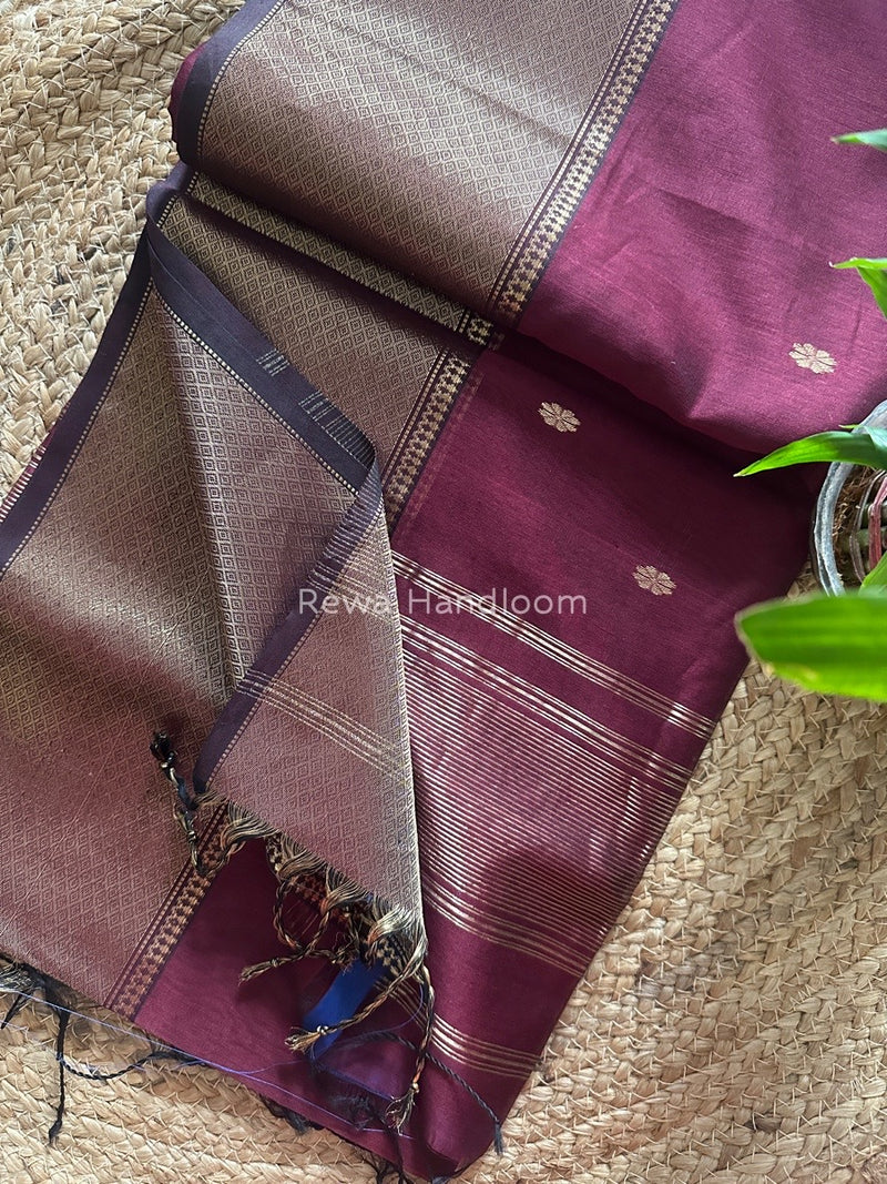 Maheshwari Zari Skirt Butti Saree
