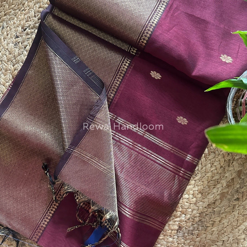 Maheshwari Zari Skirt Butti Saree