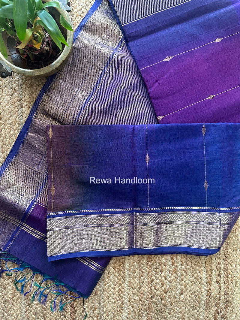 Maheshwari Violet Shaded Butti Saree SBBS048