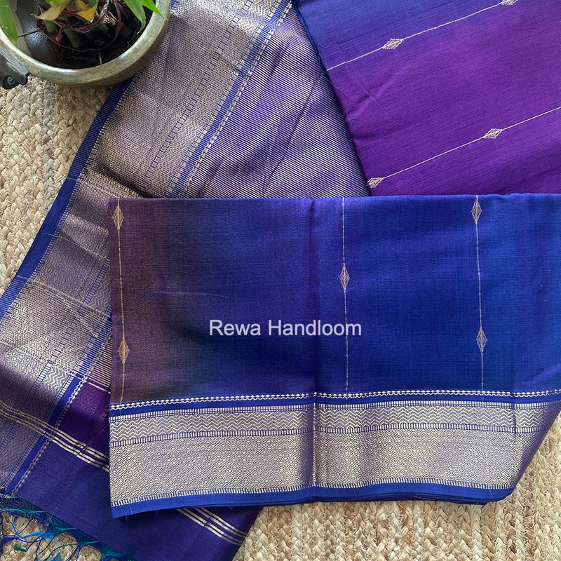 Maheshwari Violet Shaded Butti Saree SBBS048