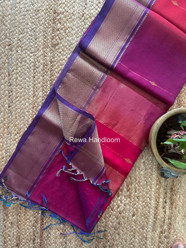 Maheshwari Shaded Butti Saree
