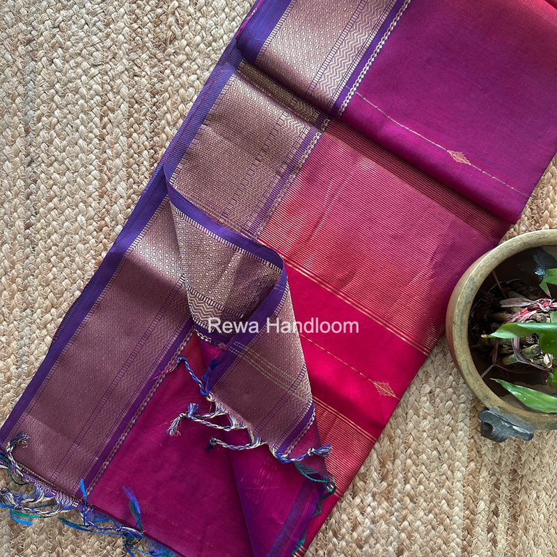 Maheshwari Shaded Butti Saree