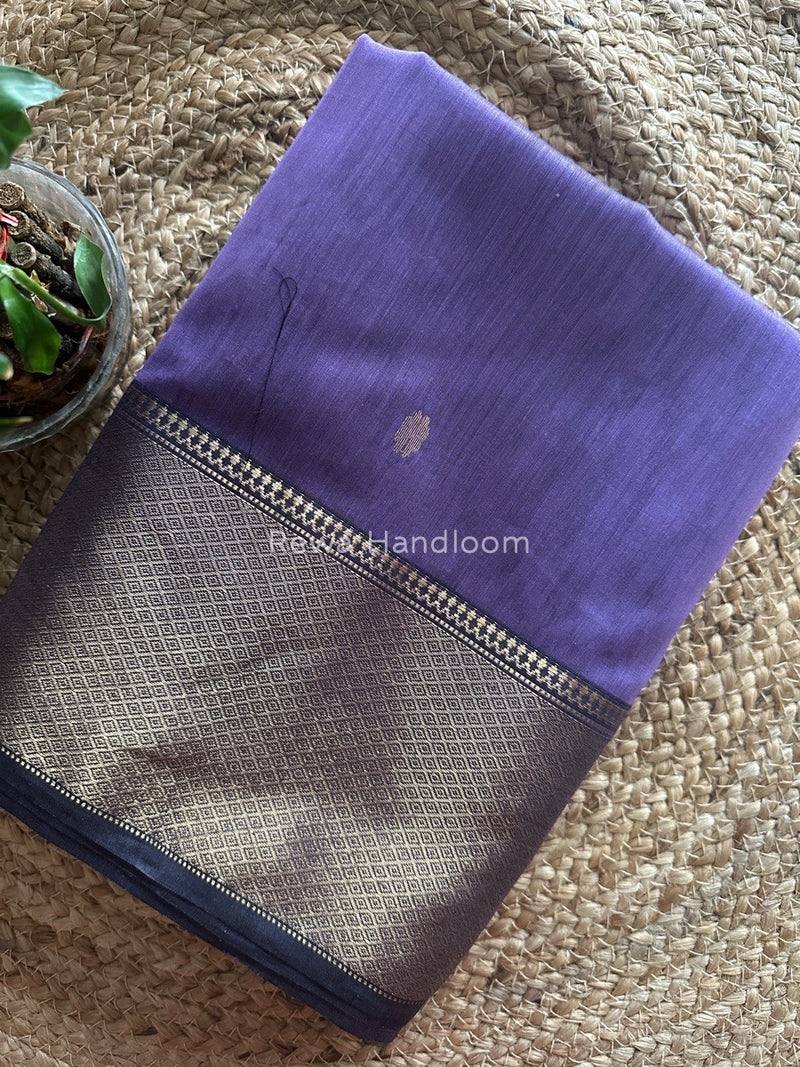 Maheshwari Lavender Zari Skirt Butti Saree ZSB029