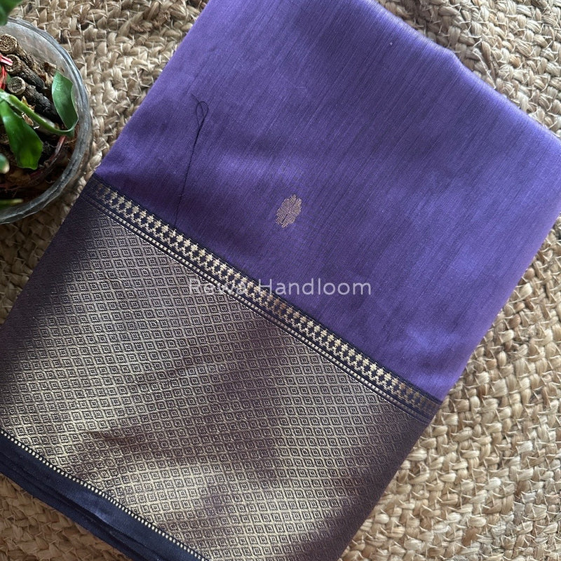 Maheshwari Lavender Zari Skirt Butti Saree ZSB029