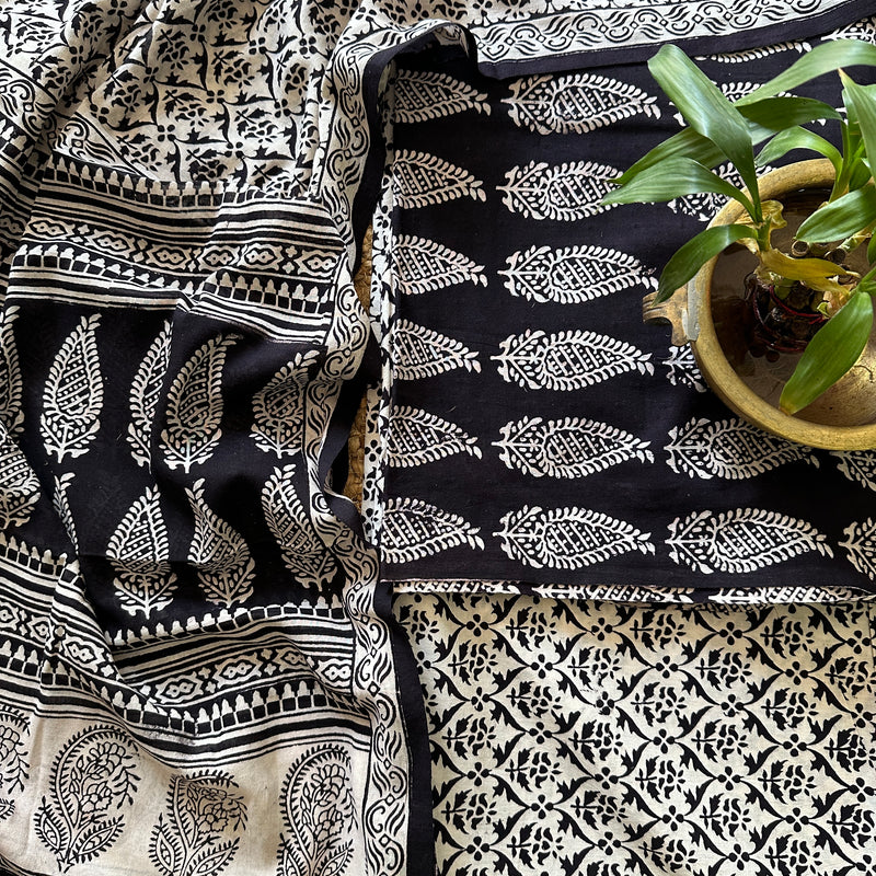 Bagh Print Cotton Suit
