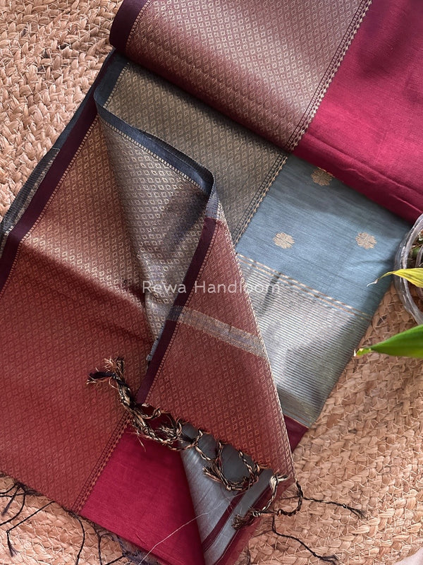 Maheshwari Zari Skirt Butti Saree