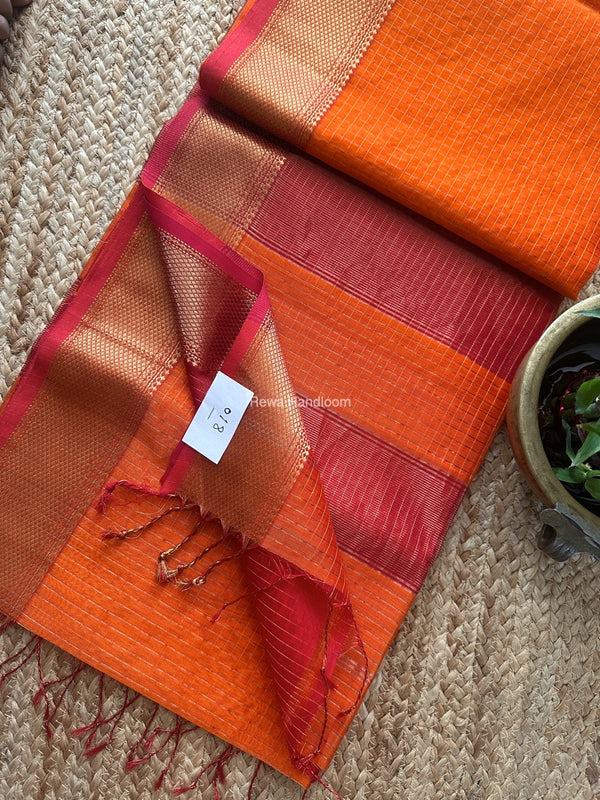 Maheshwari Zari Checks Saree