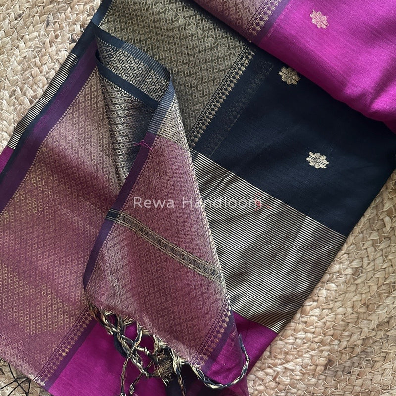 Maheshwari Zari Skirt Butti Saree 