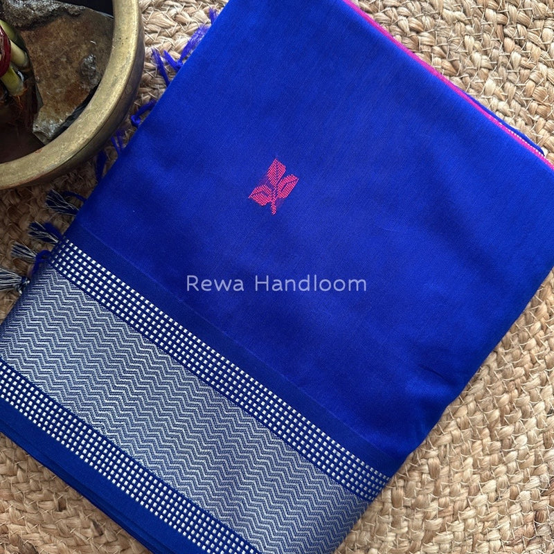 Maheshwari Blue Resham Thread Butti Saree RBS70