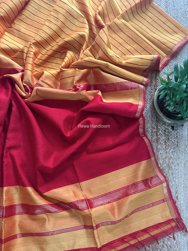 Maheshwari Gichha Thread Lining Saree