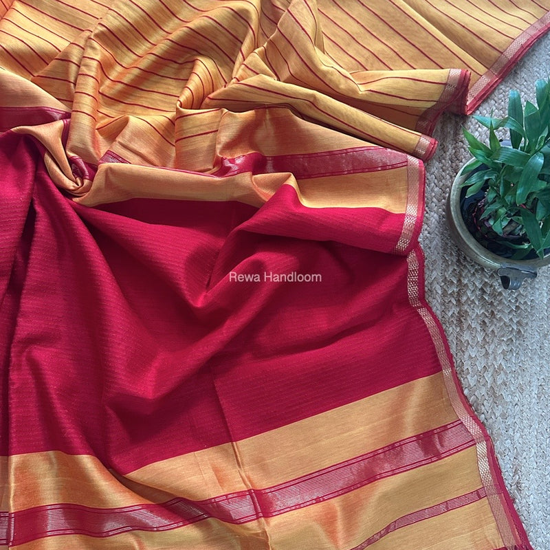 Maheshwari Gichha Thread Lining Saree