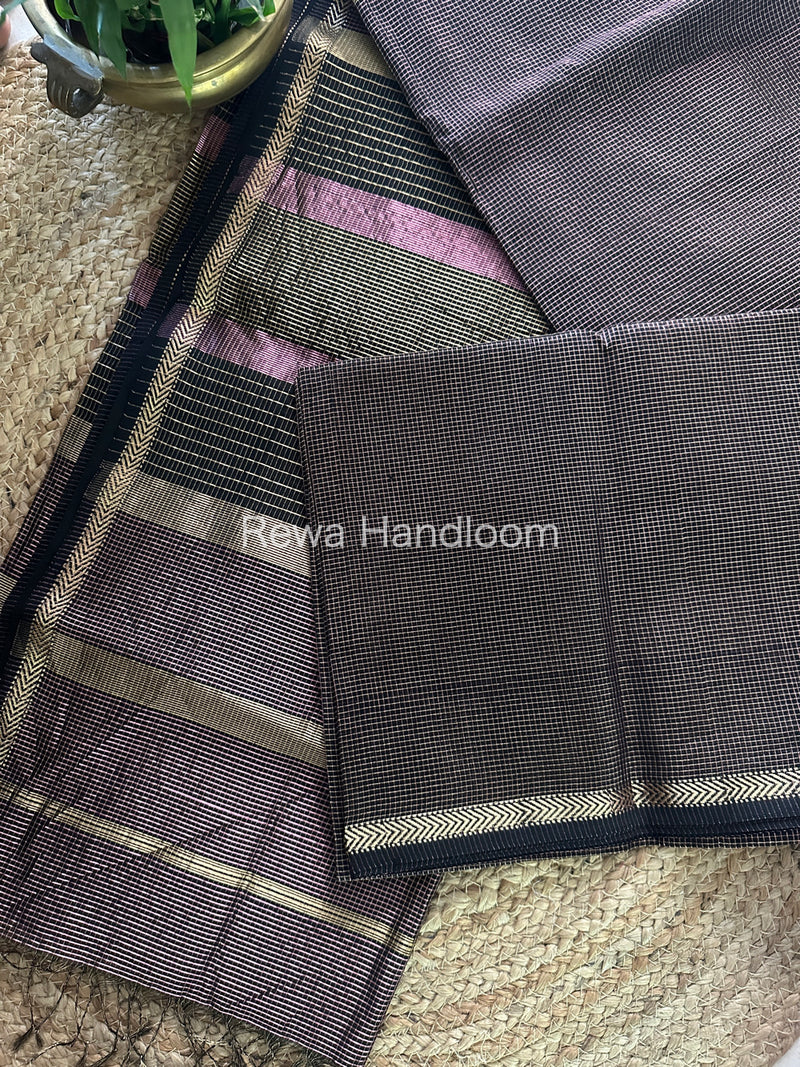 Maheshwari Levander Tissue Silk Saree-TCB0010
