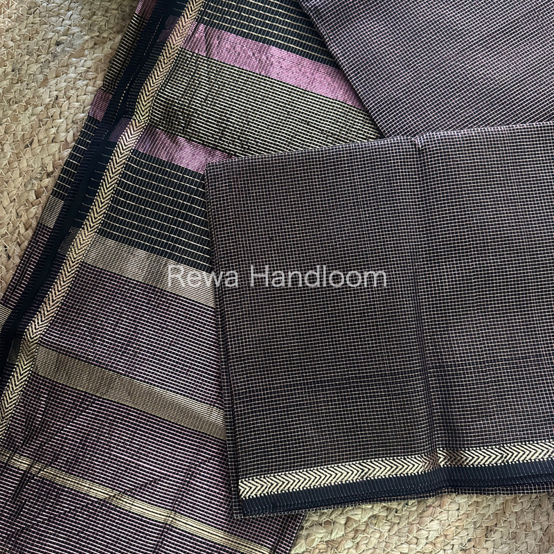 Maheshwari Levander Tissue Silk Saree-TCB0010