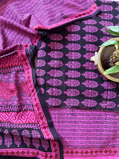 Bagh Print Cotton Suit