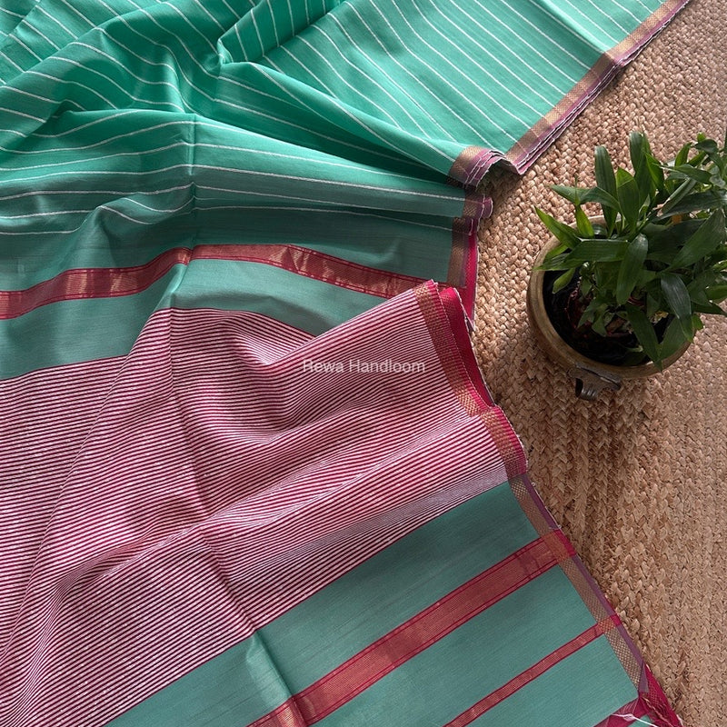 Maheshwari Gichha Thread Lining Saree