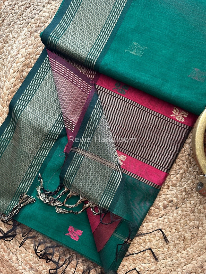 Maheshwari Resham Thread Butti Saree