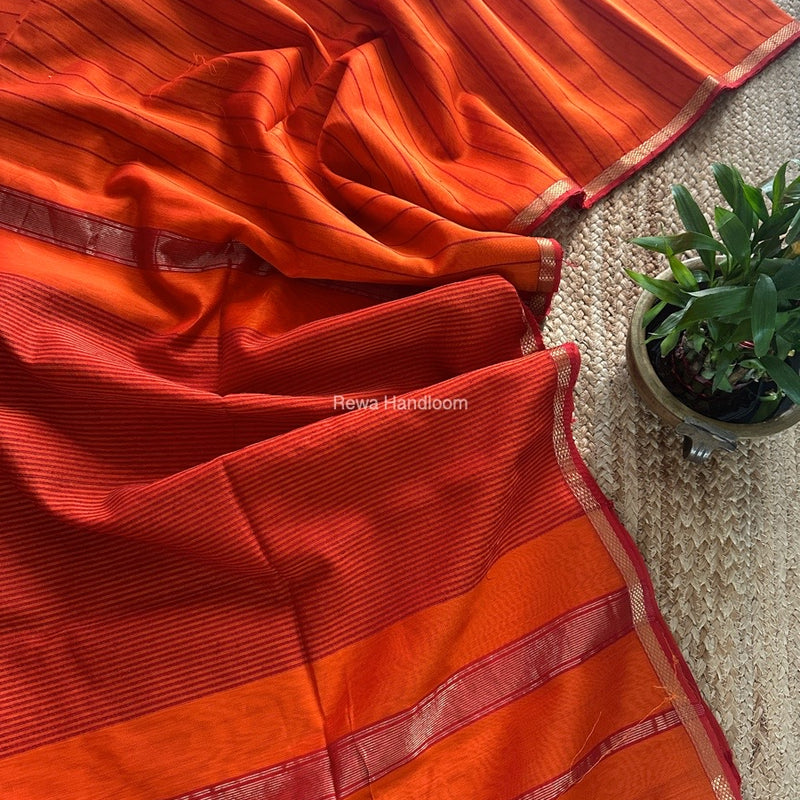 Maheshwari Gichha Thread Lining Saree