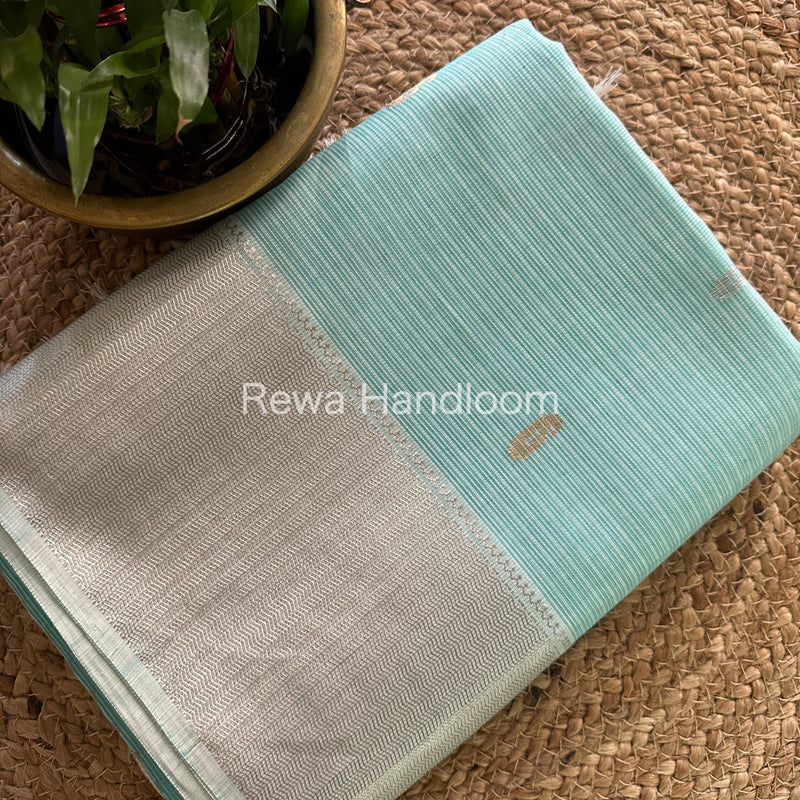 Maheshwari Silver Zari Buta- Buti Saree 