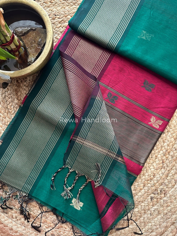Maheshwari Resham Thread Butti Saree