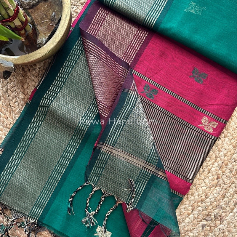 Maheshwari Resham Thread Butti Saree