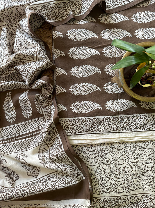 Bagh Print Cotton Suit