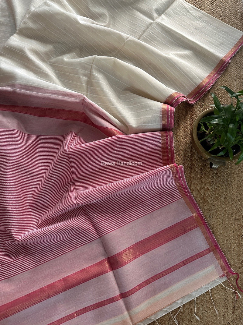 Maheshwari Gichha Thread Lining Saree