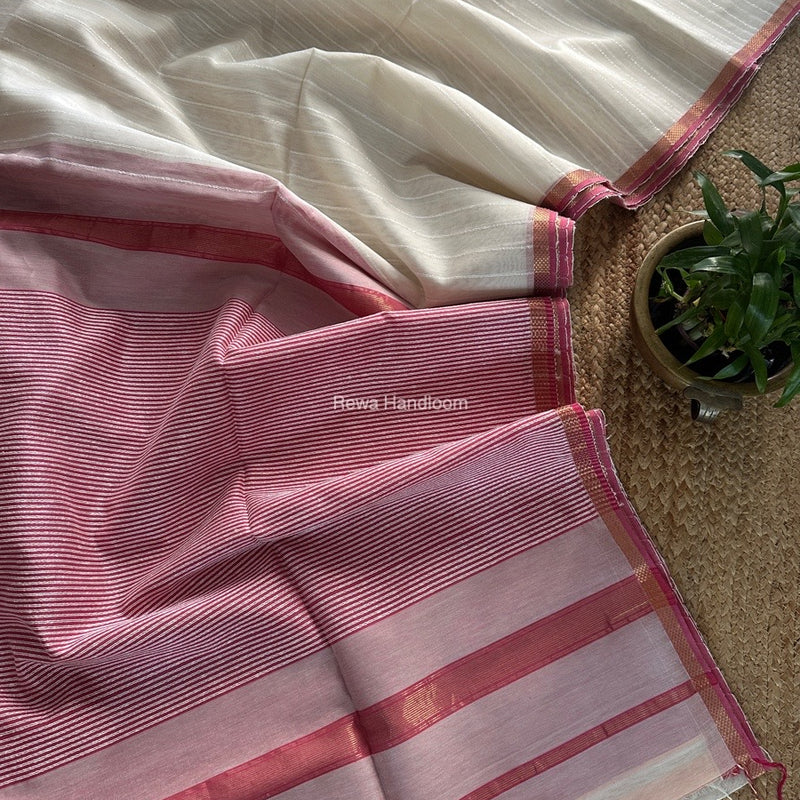 Maheshwari Gichha Thread Lining Saree