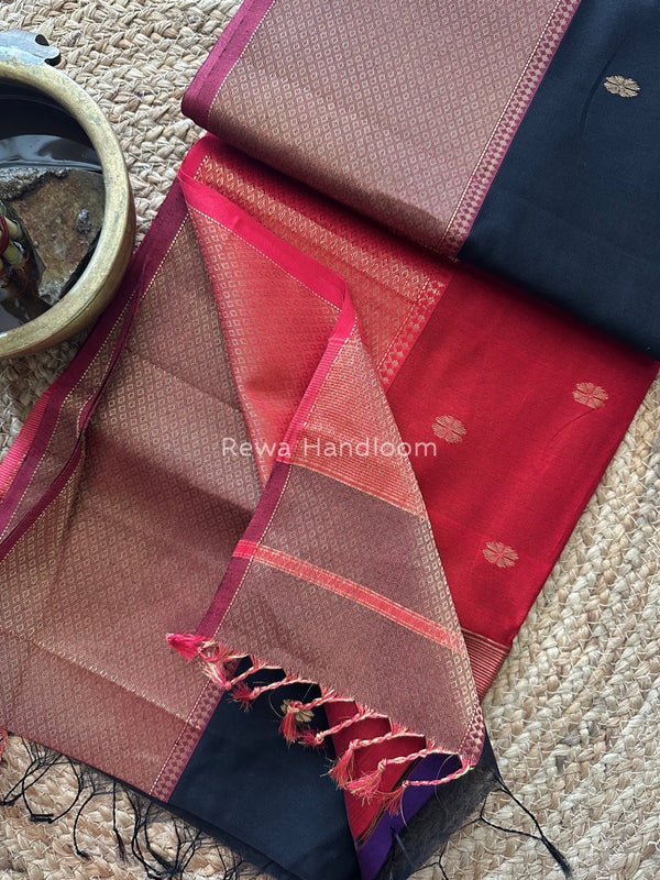 Maheshwari Zari Skirt Butti Saree