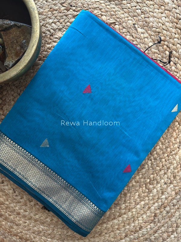 Maheshwari Rama Zari Butti Saree SBT060