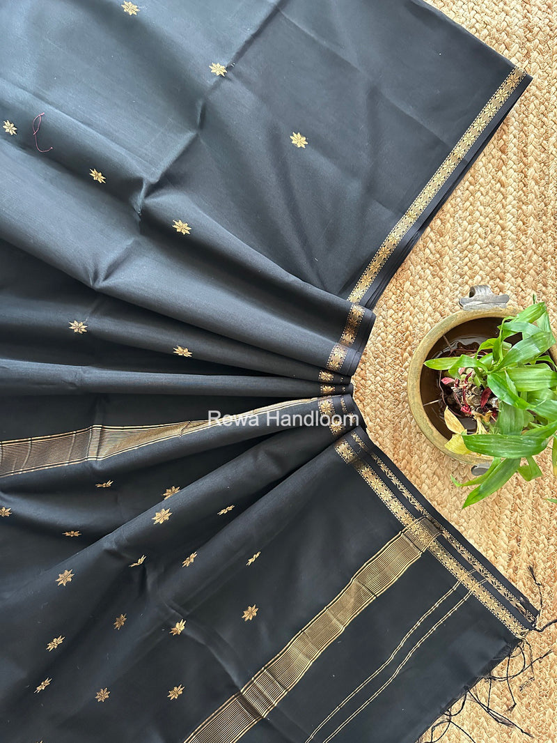 Black Star Butti Maheshwari Saree SSB067