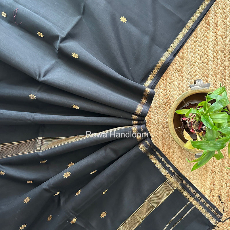 Black Star Butti Maheshwari Saree SSB067