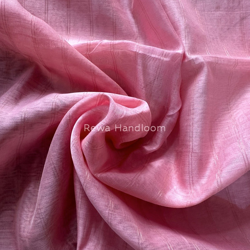 Maheshwari Baby Pink Silk Dupatta PD048