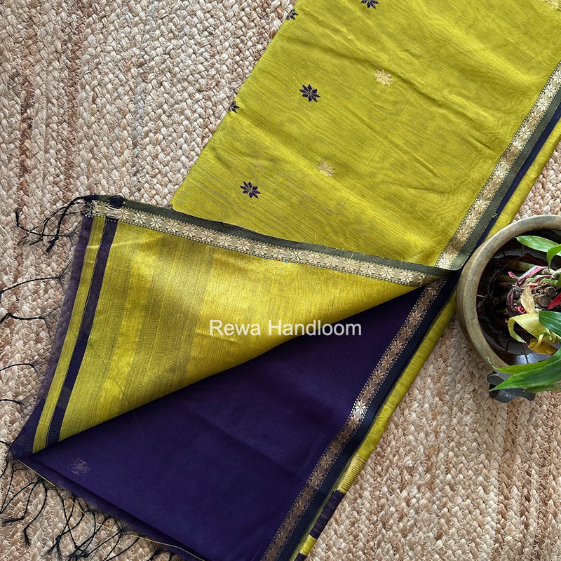 Violet Star Butti Maheshwari Saree SSB062