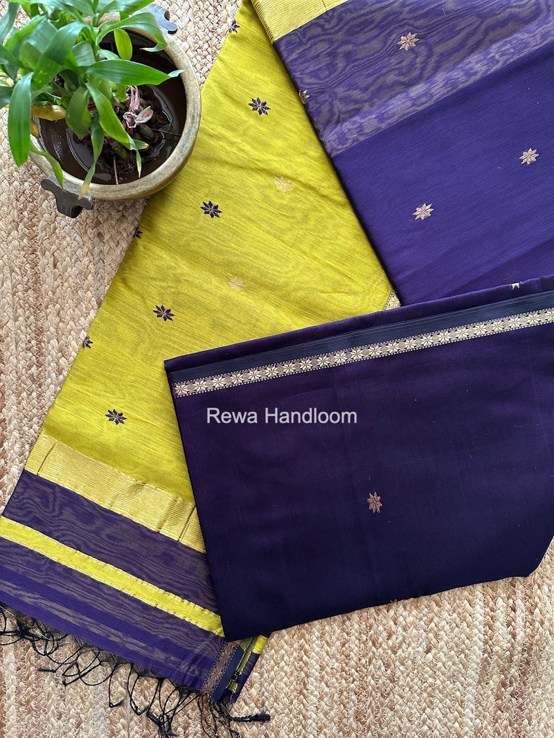 Violet Star Butti Maheshwari Saree SSB062