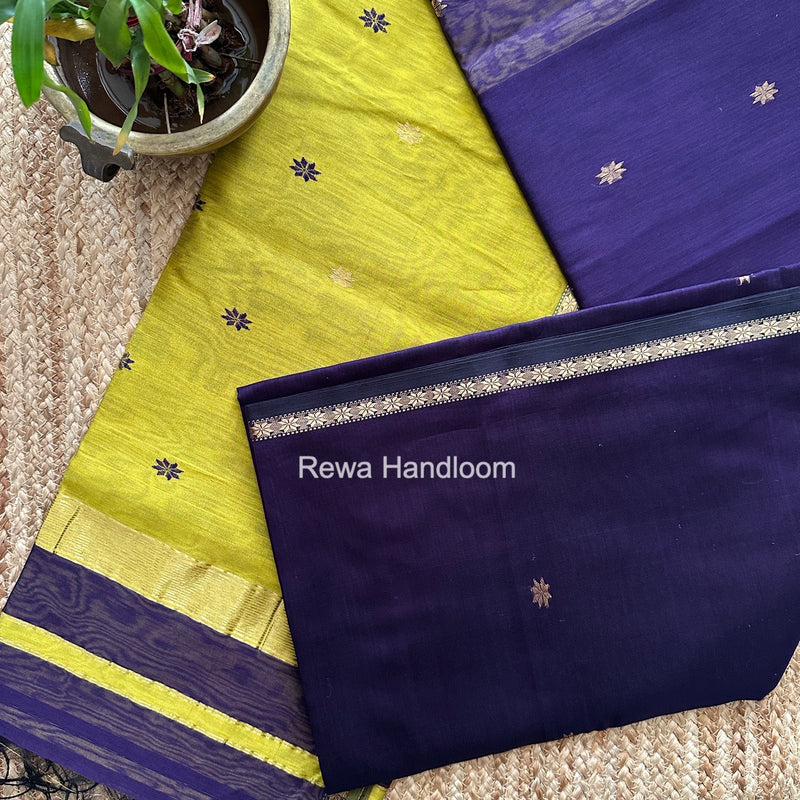Violet Star Butti Maheshwari Saree SSB062