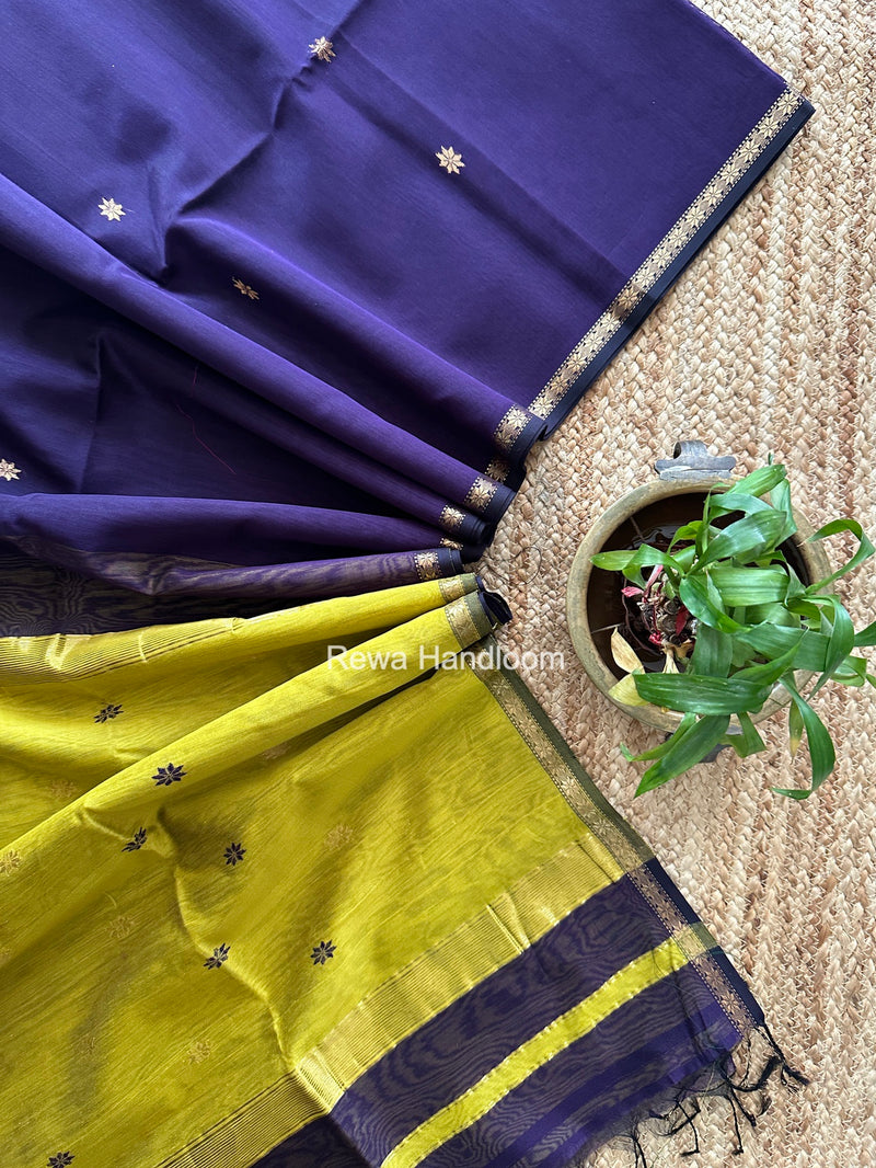 Violet Star Butti Maheshwari Saree SSB062