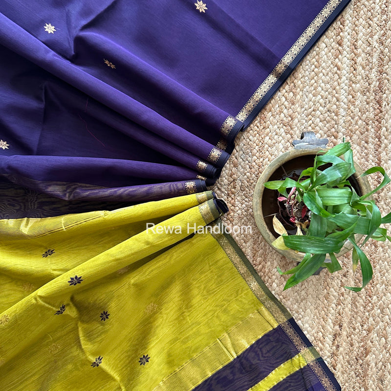 Violet Star Butti Maheshwari Saree SSB062