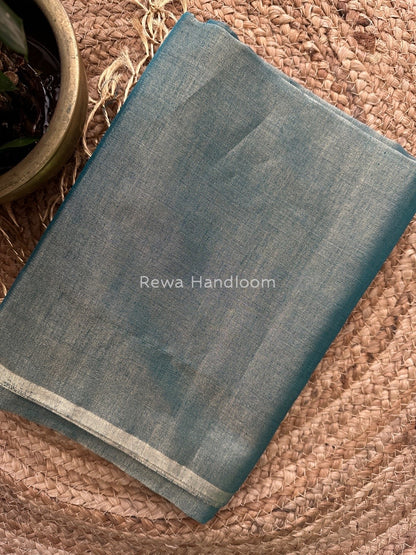 Maheshwari Rama Green Tissue Saree TS015