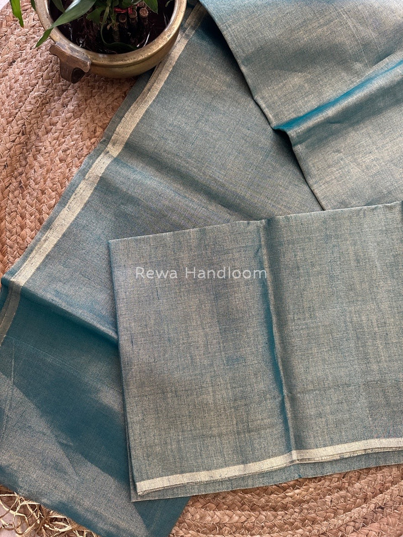 Maheshwari Rama Green Tissue Saree TS015