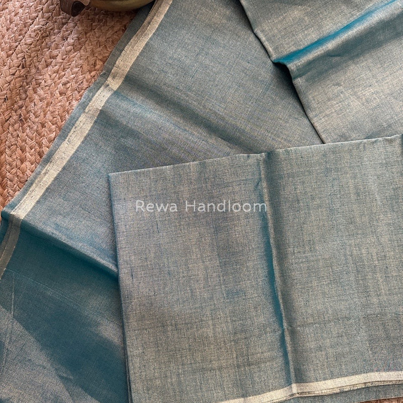 Maheshwari Rama Green Tissue Saree TS015