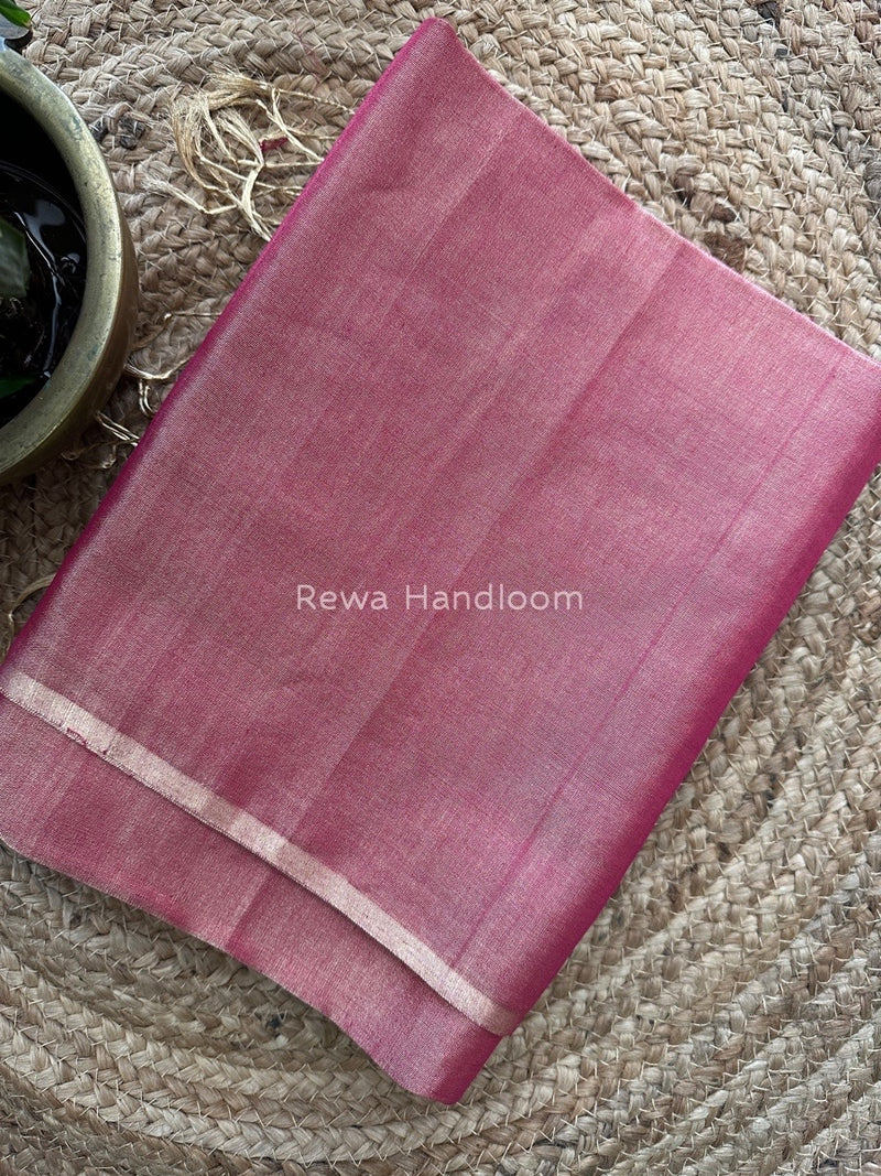 Maheshwari Rani Pink Tissue Saree TS09