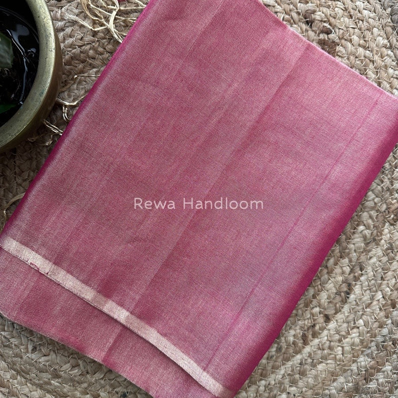 Maheshwari Rani Pink Tissue Saree TS09